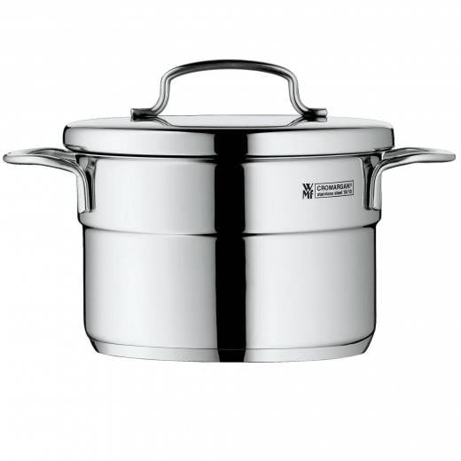 WMF Mini High Casserole With Lid 14cm 1.3 Liters 0.6KG Cromargan