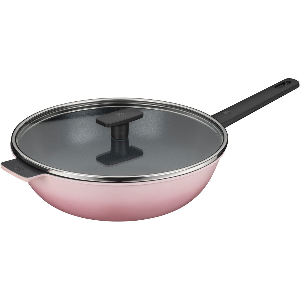 WMF Colorido Rose Pink Frying Pan 26cm / Wokpan 24cm / 30cm with Glass Lid