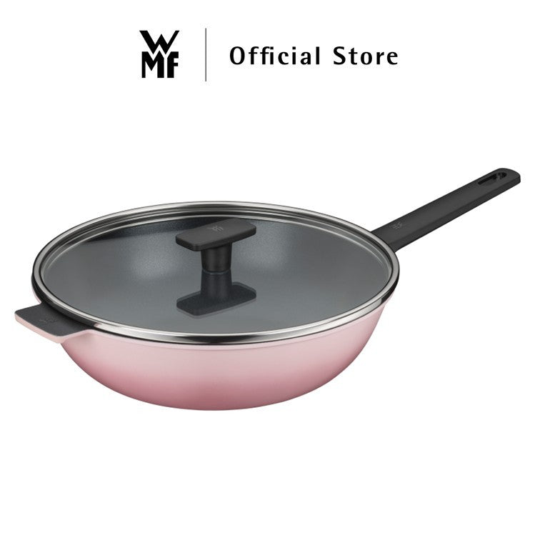WMF Colorido Rose Pink Frying Pan 26cm / Wokpan 24cm / 30cm with Glass Lid