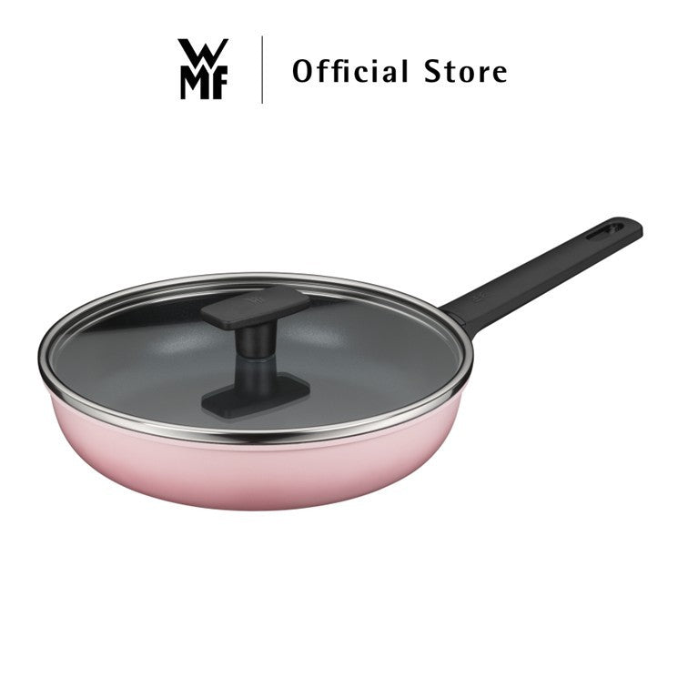 WMF Colorido Rose Pink Frying Pan 26cm / Wokpan 24cm / 30cm with Glass Lid