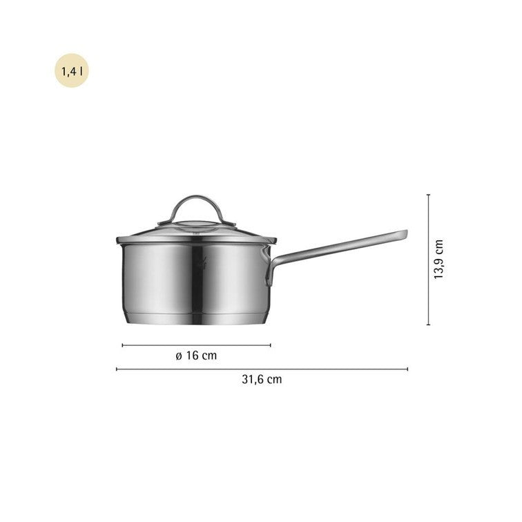 WMF Provence Plus Saucepan With Glass Lid & Measuring Jug Bundle