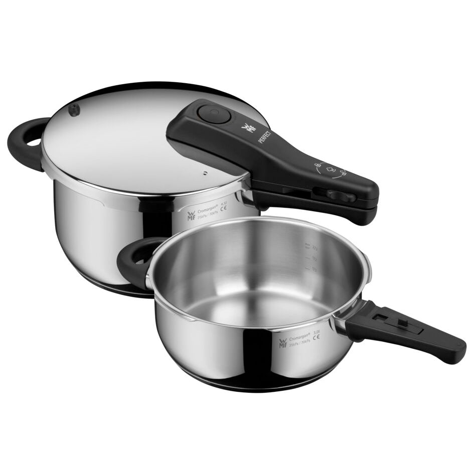 WMF Perfect Pressure Cooker Set, 2-piece, 4.5L & 3.0L