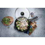 WMF PermaDur Premium Wok with lid, 30cm