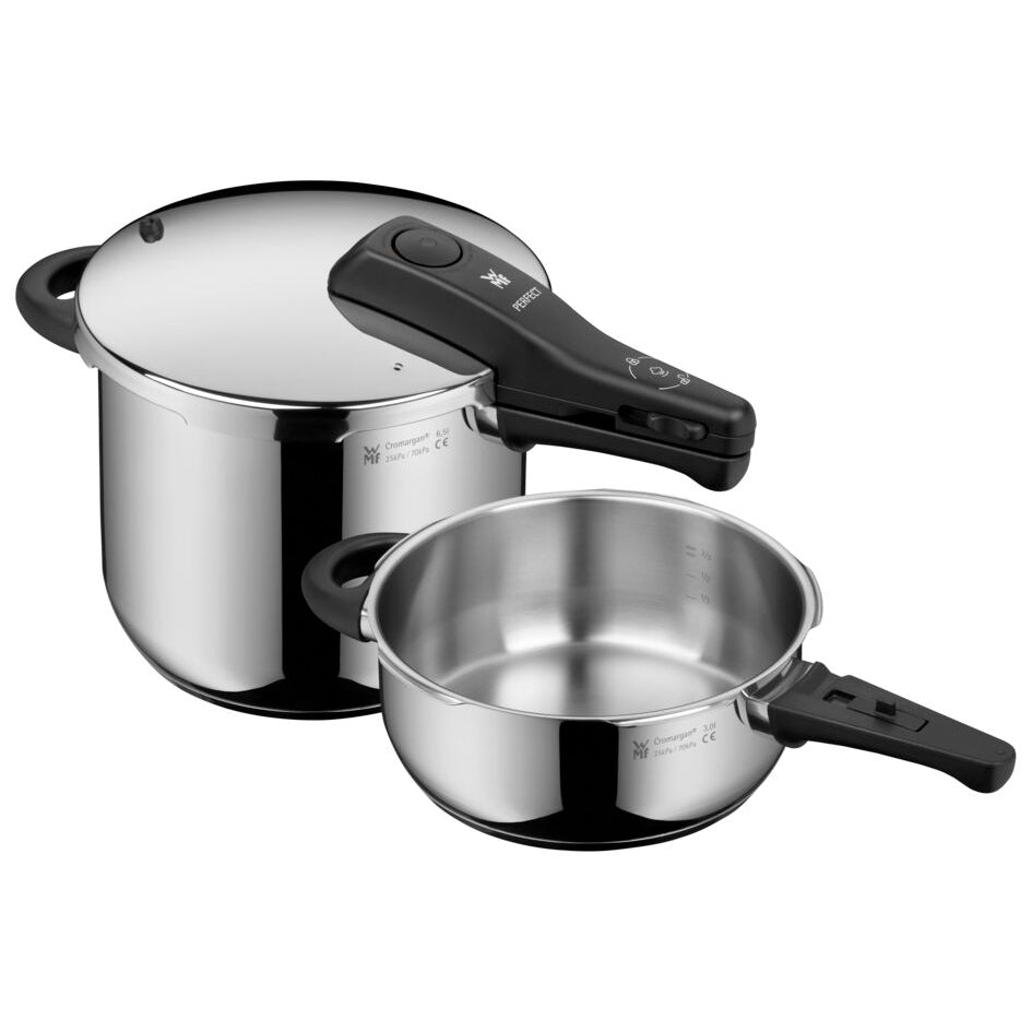 WMF Perfect Pressure Cooker Set, 2-piece, 6.5L & 3.0L