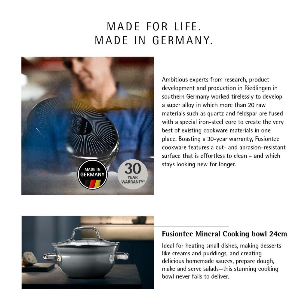 WMF Fusiontec Cooking bowl, Platinum 24cm