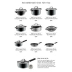 WMF Fusiontec Saucepan Platinum 16cm with lid Black 1.3 Liters