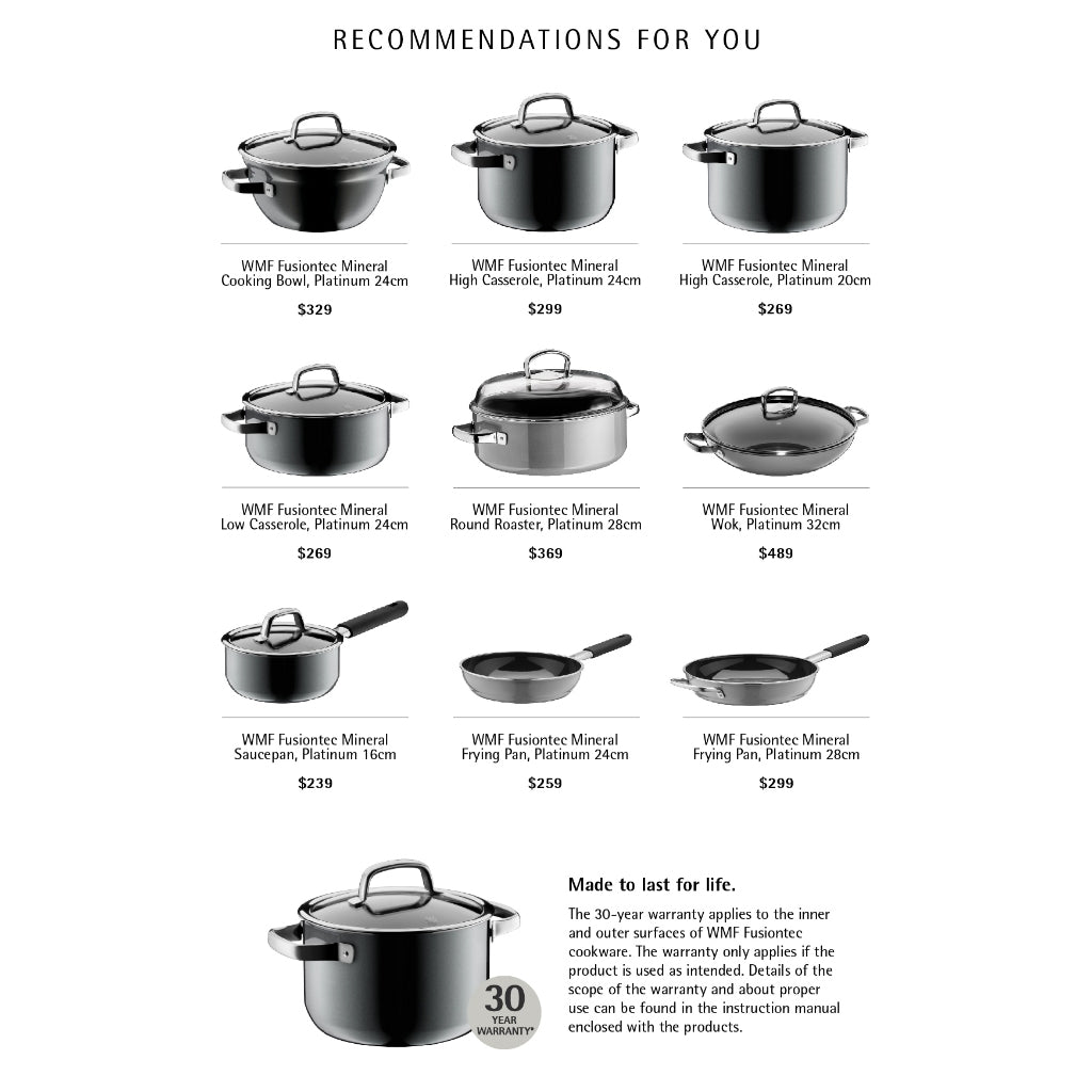 WMF Fusiontec High Casserole Platinum 24cm