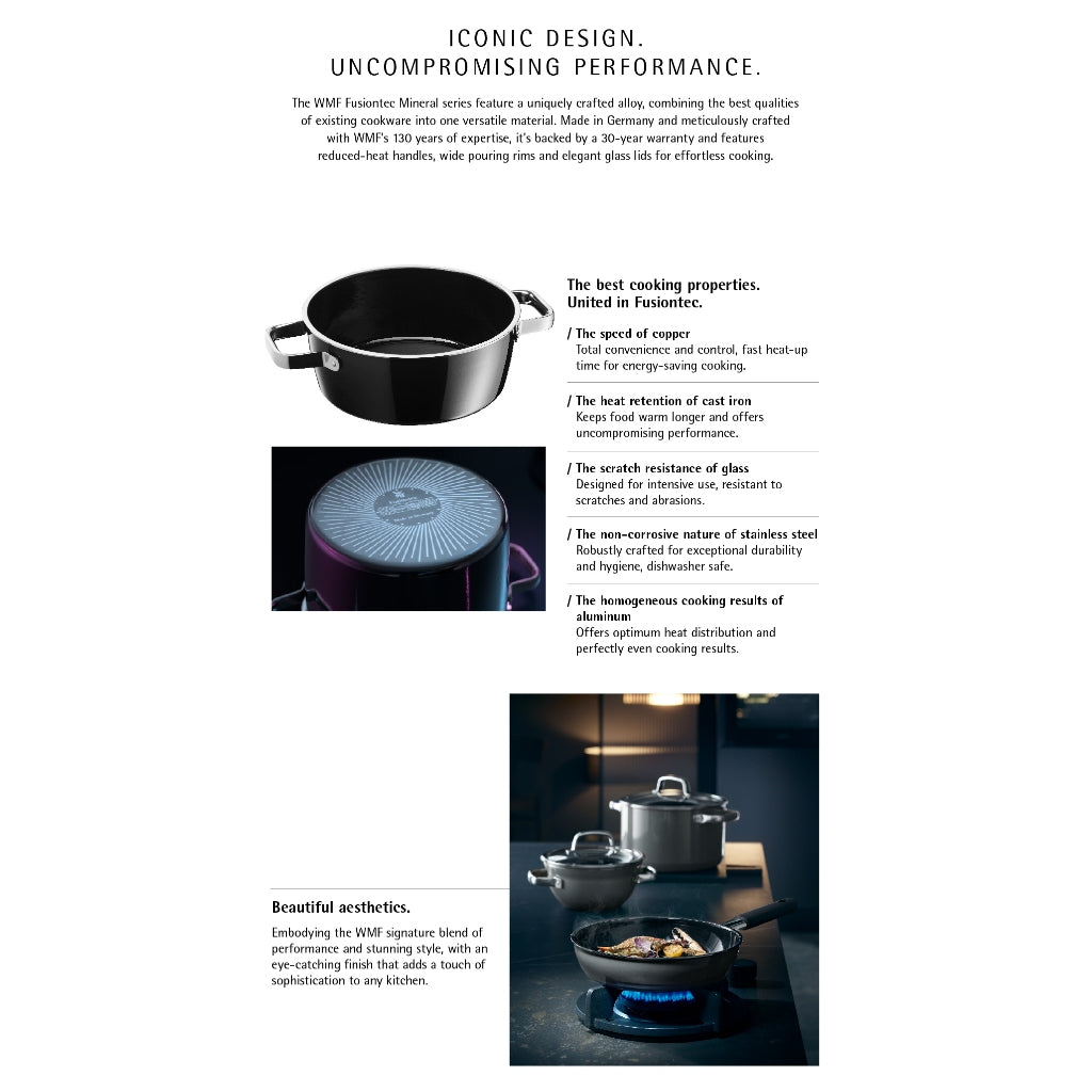 WMF Fusiontec Cooking bowl, Platinum 24cm