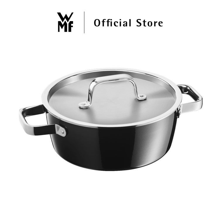 WMF Fusiontec Aromatic Low Casserole Black 22cm 3.1L