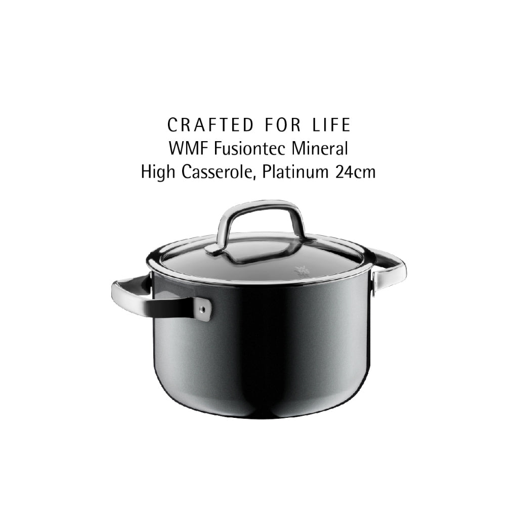 WMF Fusiontec High Casserole Platinum 24cm