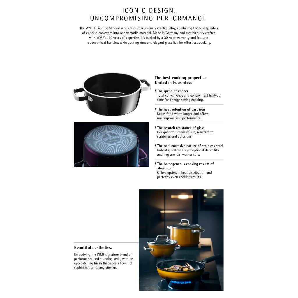 WMF Fusiontec Cooking bowl, yellow 20cm 2.3L