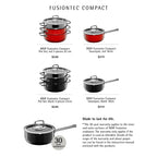 WMF Fusiontec Compact Black Saucepan With Lid 18cm 1.8Liters