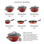 WMF Fusiontec Cooking Bowl Red with lid 20cm 2.3L