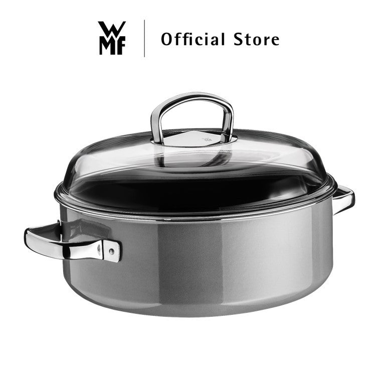 WMF Fusiontec Round Roaster Platinum with lid 28cm Platinum