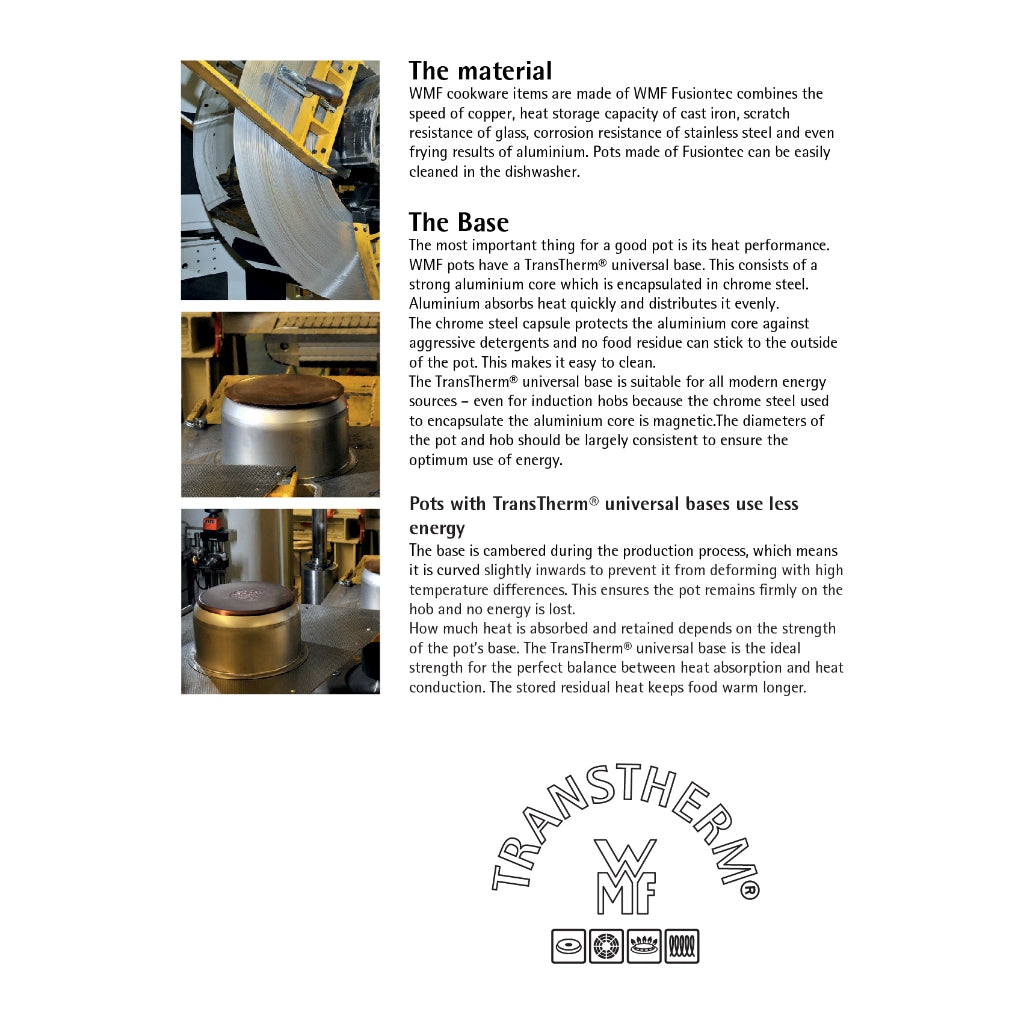 WMF Fusiontec High Casserole Platinum 20cm 3.7L