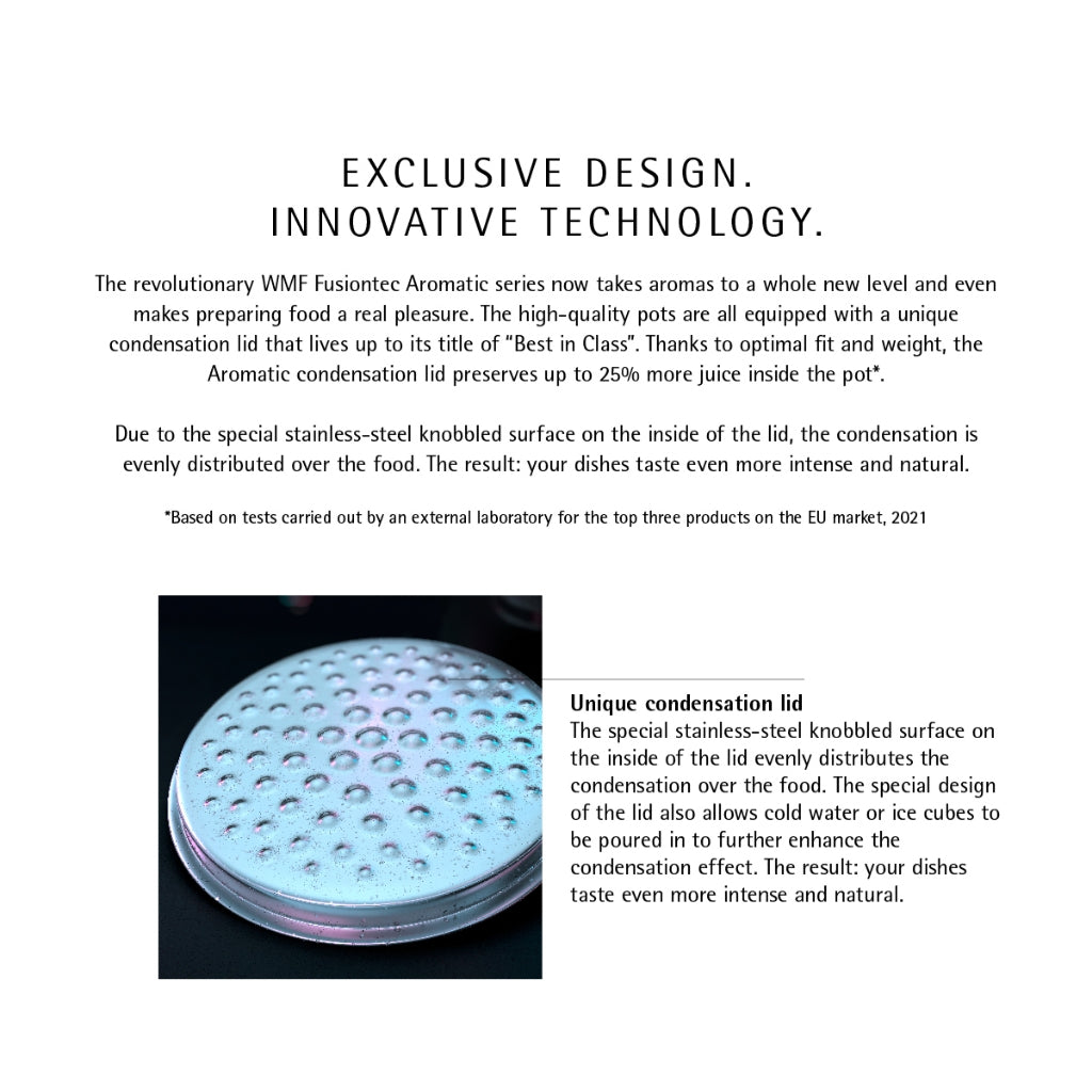 WMF Fusiontec Aromatic High Casserole Black 22cm 3.1L