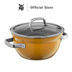 WMF Fusiontec Cooking Bowl Yellow with lid 24cm 4L