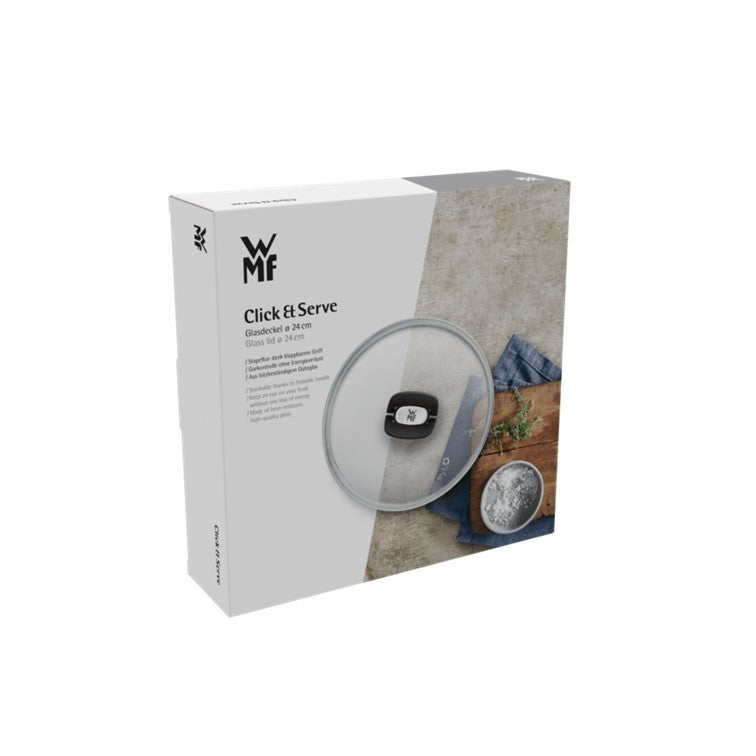 WMF Click & Serve Glass Lid 24cm & 28cm