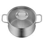 WMF Brilliant Cookware Range High Casserole With Glass Lid 24cm / Saucepan 16cm