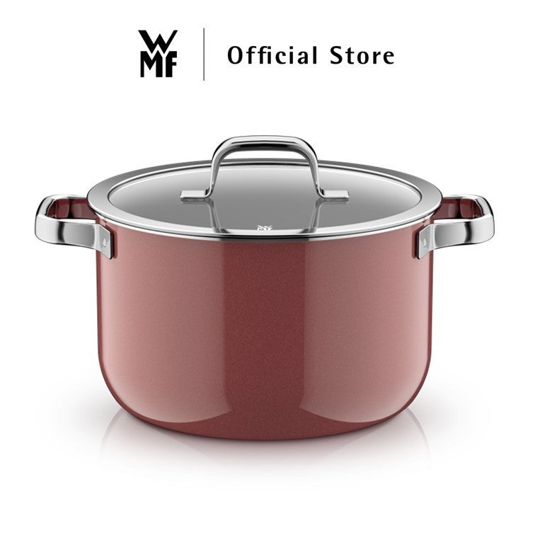 WMF Fusiontec Mineral Cookware, Rose Quartz – High Casserole 16/20/24cm, Low Casserole 24cm, Saucepan 16cm
