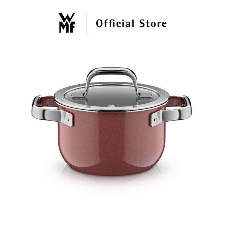 WMF Fusiontec Mineral Cookware, Rose Quartz – High Casserole 16/20/24cm, Low Casserole 24cm, Saucepan 16cm
