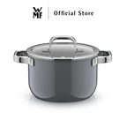 WMF Fusiontec Mineral Cookware, Platinum – High Casserole 16/20/24cm, Low Casserole 24cm, Saucepan 16cm
