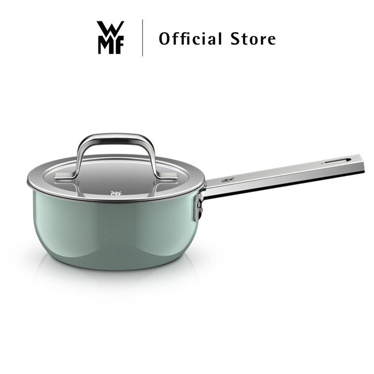 WMF Fusiontec Mineral Cookware, Eucalyptus Haze – High Casserole 16/20/24cm, Low Casserole 24cm, Saucepan 16cm