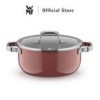 WMF Fusiontec Mineral Cookware, Rose Quartz – High Casserole 16/20/24cm, Low Casserole 24cm, Saucepan 16cm
