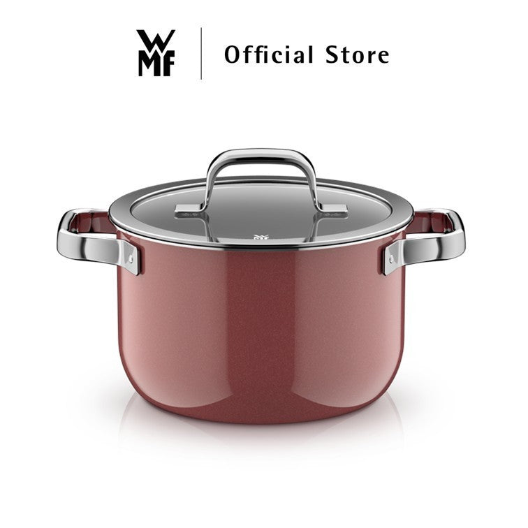 WMF Fusiontec Mineral Cookware, Rose Quartz – High Casserole 16/20/24cm, Low Casserole 24cm, Saucepan 16cm