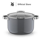 WMF Fusiontec Mineral Cookware, Platinum – High Casserole 16/20/24cm, Low Casserole 24cm, Saucepan 16cm