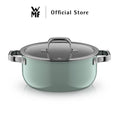 WMF Fusiontec Mineral Cookware, Eucalyptus Haze – High Casserole 16/20/24cm, Low Casserole 24cm, Saucepan 16cm